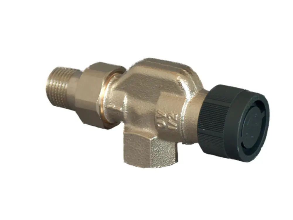 OVENTROP Thermostatventil A Vorlaufaxial DN 10, Rp 3/8 x R 3/8, PN 10, 1181403